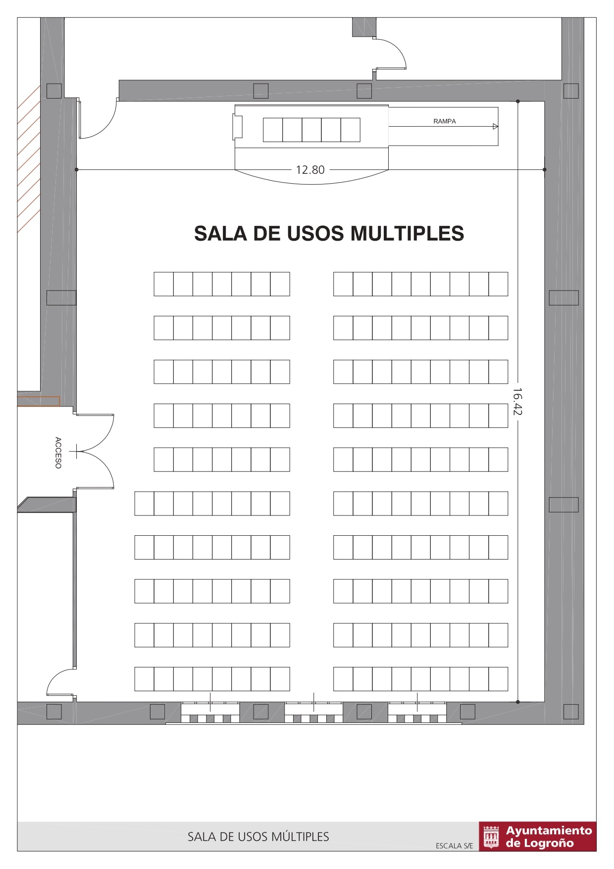 Plano sala usos múltiples